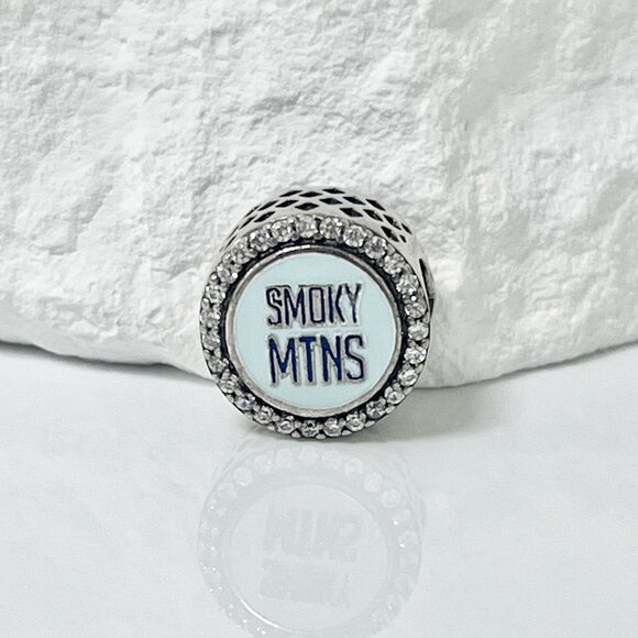 Pandora Great Smoky Mountains Sleigh Bead Charm S925 Silver Charm - Picture 2 of 3